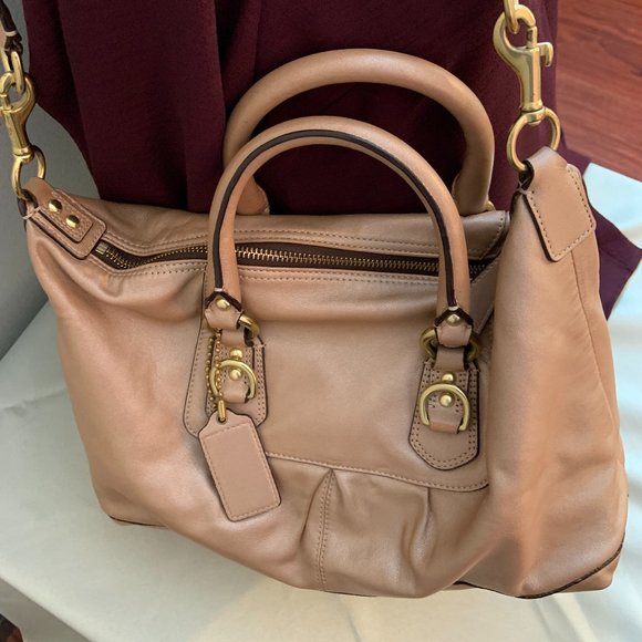 Coach Ashley Metallic Leather Satchel – Rose Gold | Style #F15445 - Picture 6 of 13